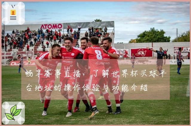 畅享赛事直播，了解世界杯买球平台地址的操作体验与功能介绍